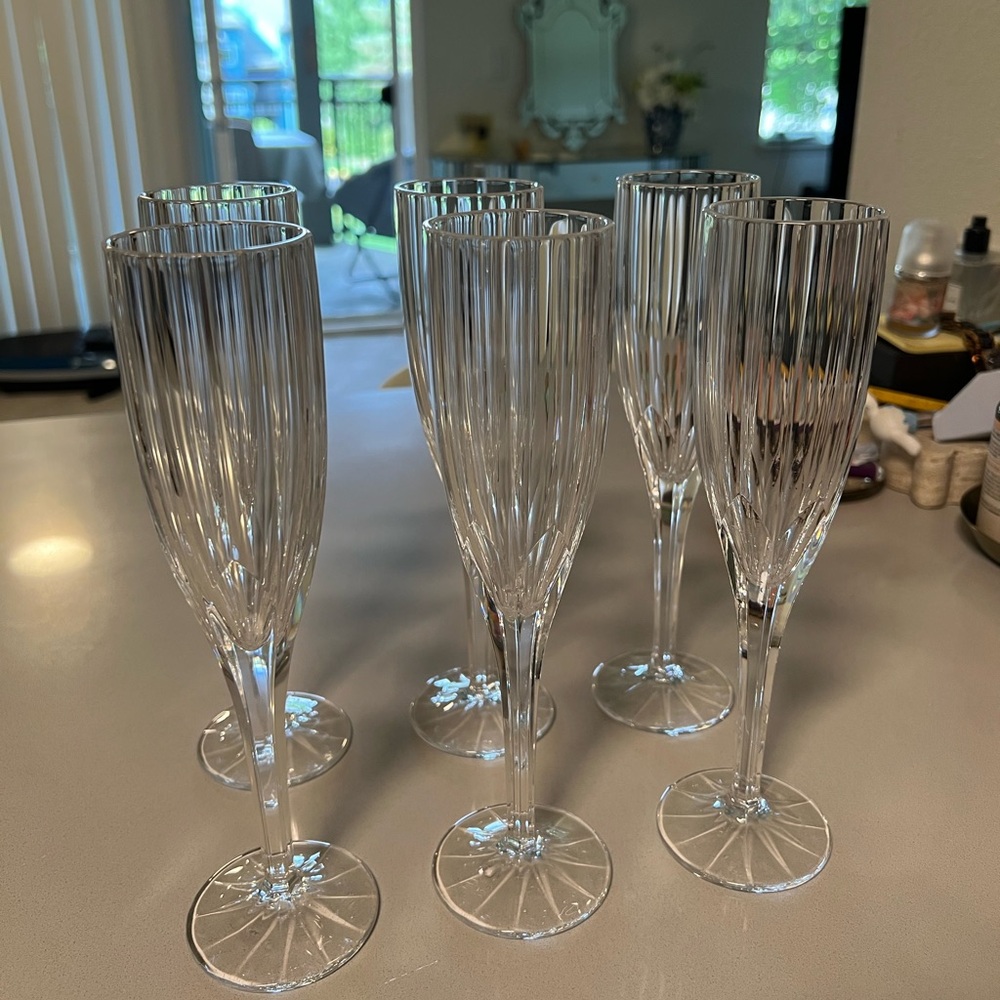 Nachtman Flûtes Crystal Glasses -Set of 6-